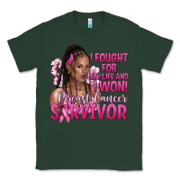 Sports Green I fought for my life and i won afro woman Classic Tee - NancyCooperArtShop
