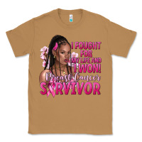 Toasted Coconut I fought for my life and i won afro woman Classic Tee - NancyCooperArtShop