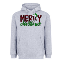Heather Grey Merry Christmas Heavyweight Hoodie - Bettercallsaul
