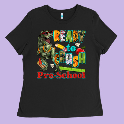Ready To Crush Pre School Ladies Tee Designed By Texasbilliewilder