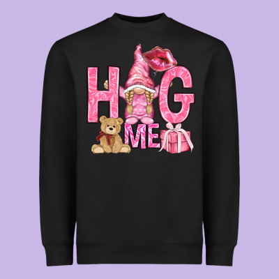 Hug Me With Gnome Heavyweight Sweatshirt Designed By Nancycooperartshop