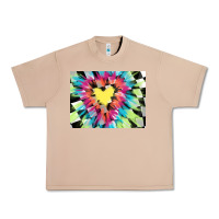 Burro tie dye hearth shaped race flag background 3200x2400 Urban Heavy Tee - AdoDesignShop