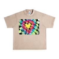 French Oak tie dye hearth shaped race flag background 3200x2400 Urban Heavy Tee - AdoDesignShop