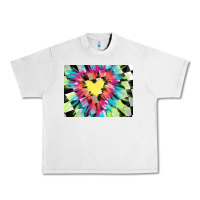 Lunar Rock tie dye hearth shaped race flag background 3200x2400 Urban Heavy Tee - AdoDesignShop