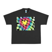 Pigment Black tie dye hearth shaped race flag background 3200x2400 Urban Heavy Tee - AdoDesignShop