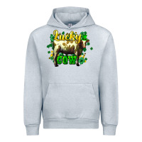 Heather Grey St. Patrick's Day Cow Urban Hoodie - HowdyJamesFarm