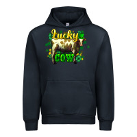 Navy St. Patrick's Day Cow Urban Hoodie - HowdyJamesFarm