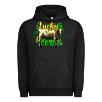 Pigment Black St. Patrick's Day Cow Urban Hoodie - HowdyJamesFarm