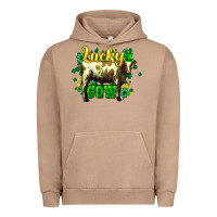 Pigment Burro St. Patrick's Day Cow Urban Hoodie - HowdyJamesFarm