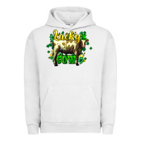 Pigment Lunar Rock St. Patrick's Day Cow Urban Hoodie - HowdyJamesFarm