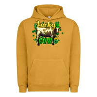 Pigment Peanut Butter St. Patrick's Day Cow Urban Hoodie - HowdyJamesFarm