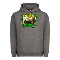 Pigment Tornado St. Patrick's Day Cow Urban Hoodie - HowdyJamesFarm