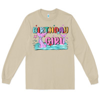 Mushroom birthday girl Long Sleeve Tee - MaliasSmallBusiness
