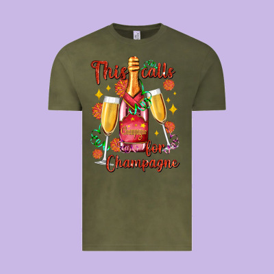 This Calls For Champagne Vintage Tee Designed By Adodesignshop