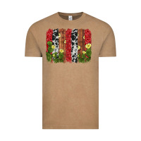 Vintage Coffee cactus cowhide  brushstroke Vintage Tee - AdoDesignShop