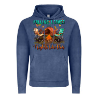 Vintage Denim falling leaves and nights like this Vintage Hoodie - BundleAndBundleShop