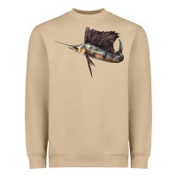 Mushroom Atlantic Sailfish Illustrations Heavyweight Sweatshirt - LillyAllenDesigns