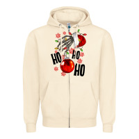 Sandshell Ho ho ho skeleton Zipper Hoodie - NancyCooperArtShop
