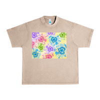 French Oak tie dye heart shaped background 3200x2400 Urban Heavy Tee - AdoDesignShop
