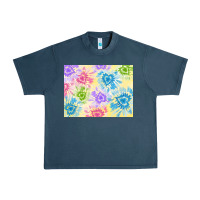Midnight Navy tie dye heart shaped background 3200x2400 Urban Heavy Tee - AdoDesignShop