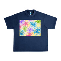 Navy tie dye heart shaped background 3200x2400 Urban Heavy Tee - AdoDesignShop