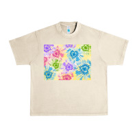 Sandshell tie dye heart shaped background 3200x2400 Urban Heavy Tee - AdoDesignShop