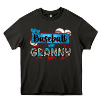 Asphalt baseball granny with leopard Heavy Core Tee - Zillion Design Studio
