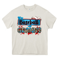 Cream baseball granny with leopard Heavy Core Tee - Zillion Design Studio