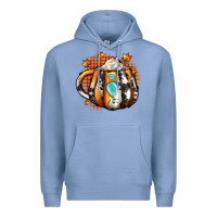 Colony Blue thanksgiving coffee cup gemstone Premium Hoodie - JahusDesignShop