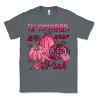 Charcoal Heather In october we wear pink Classic Tee - NancyCooperArtShop