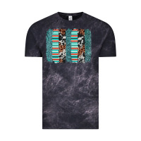 Cloud Black serape leopard cowhide  brushstroke Vintage Tee - AdoDesignShop