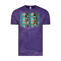 Cloud Purple serape leopard cowhide  brushstroke Vintage Tee - AdoDesignShop