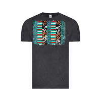 Vintage Black serape leopard cowhide  brushstroke Vintage Tee - AdoDesignShop