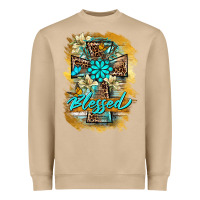 Mushroom western cross blessed lily butterfly Heavyweight Sweatshirt - BarkalooDesign