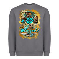 Storm western cross blessed lily butterfly Heavyweight Sweatshirt - BarkalooDesign