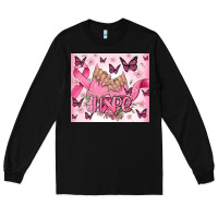 Black breast cancer nails hope Long Sleeve Tee - MaliasSmallBusiness