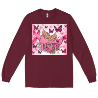 Breast Cancer Nails Hope Long Sleeve Tee | Teevron