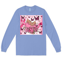 Colony Blue breast cancer nails hope Long Sleeve Tee - MaliasSmallBusiness