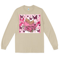 Mushroom breast cancer nails hope Long Sleeve Tee - MaliasSmallBusiness