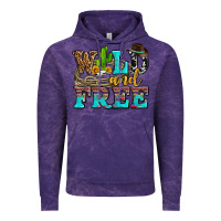 Cloud Purple wild and free with cactus Vintage Hoodie - AdoDesignShop