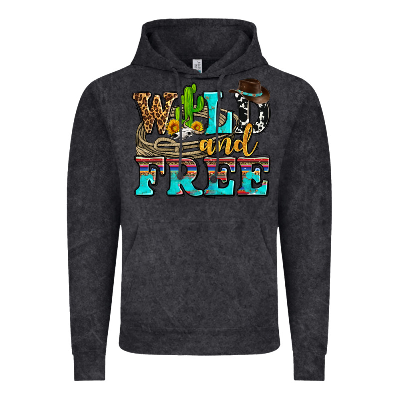 Wild And Free With Cactus Vintage Hoodie by AdoDesignShop | Teevron