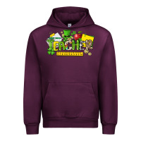 Mauve Wine Teacher St. Patrick's Day Urban Hoodie - HowdyJamesFarm
