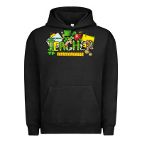 Pigment Black Teacher St. Patrick's Day Urban Hoodie - HowdyJamesFarm