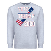 Heather Grey Veto Trump 2020 Premium Sweatshirt - Bettercallsaul
