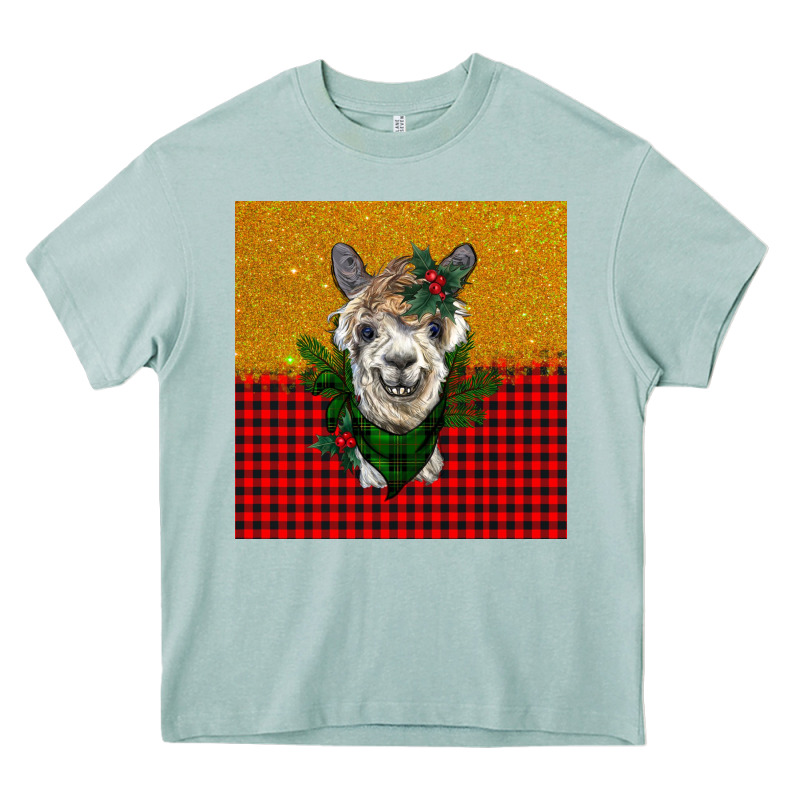 Christmas Alpacas Heavy Core Tee by BarkalooDesign | Teevron