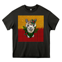Asphalt christmas alpacas Heavy Core Tee - BarkalooDesign