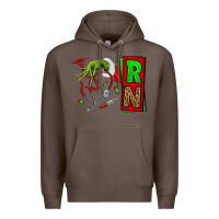 Coffee Christmas Character  Nurse Premium Hoodie - NancyCooperArtShop