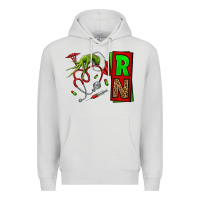 Dove Grey Christmas Character  Nurse Premium Hoodie - NancyCooperArtShop