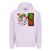 Lilac Christmas Character  Nurse Premium Hoodie - NancyCooperArtShop