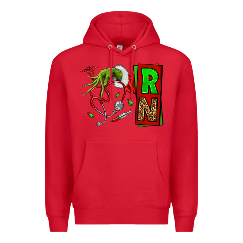 Christmas Character  Nurse Premium Hoodie by NancyCooperArtShop | Teevron